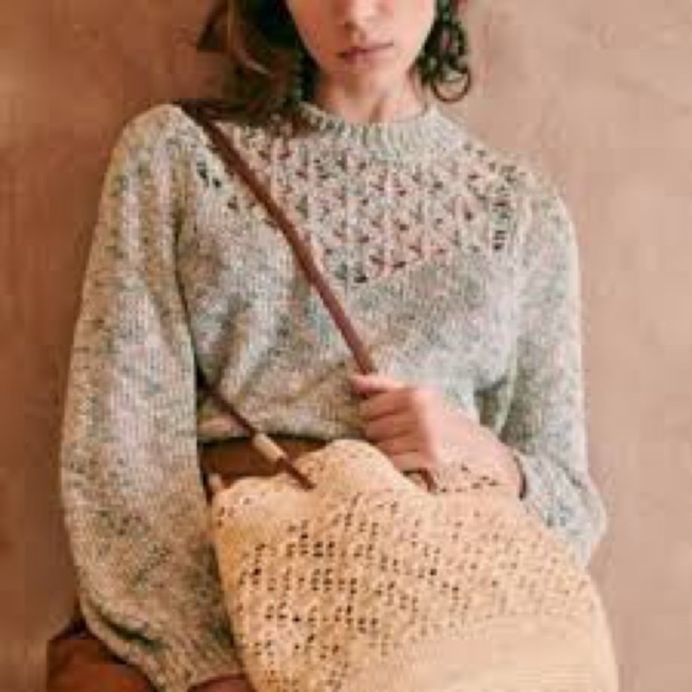 Sezane Bérangère Jumper Vert / Multicolore - Size XS
